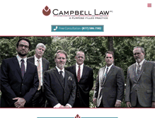 Tablet Screenshot of campbelllitigation.com